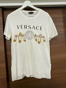 VERSACE 安全ピン半袖Tシャツ　S 175/88A　イタリア製　古着