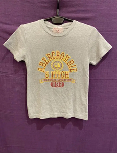 Abecrombie&Fitch アバクロ Tシャツ グレー 古着