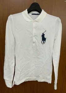 ralph lauren Ralph Lauren рубашка-поло с длинным рукавом M белый б/у одежда 