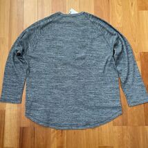 MENS 新品 タグ付き GU ワッフルビックT 長袖Tシャツ カットソー color グレー size XXL_画像3