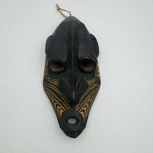 [690K] Africa mask surface folkcraft goods handicraft ethnic race Africa interior ornament art objet d'art tree carving mask Tribe part group folklore