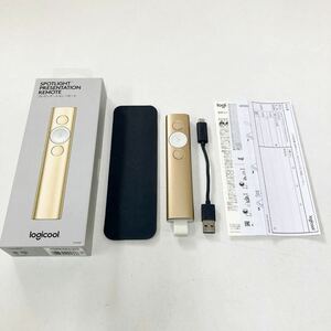 *1 jpy ~ [ beautiful goods ]logicool Logicool spotlight presentation remote pointer R1000GD selling out!