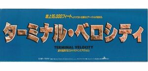 大判パンフ■1995年【ターミナル・ベロシティ】[ A ランク ] プレス用/デラン・サラフィアン チャーリー・シーン ナスターシャ・キンスキー