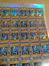 アンカットシート　未裁断　遊戯王　ブルーアイズ　ブラックマジシャン　初期　EX　yugioh uncut　エラーカード　psa　_画像3