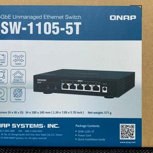 【ほぼ未使用】QNAP QSW-1105-5T 2.5GBE スイッチングハブ