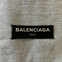 美品● バレンシアガ BALENCIAGA ● デニムジャケット バックロゴプリント Lサイズ ウォッシュド ロゴメタルボタン ダメージ加工 Gジャン_画像10