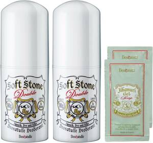 [Amazon.co.jp limitation ] [ quasi drug ]te owner chure soft Stone W armpit for direct nli deodorant . stick fragrance free ×2