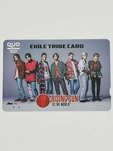 ★未使用新品★ EXILE TRIBE CARD RISING SUN クオカード