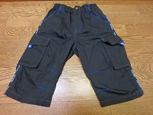 n405y 140cm half edge height shorts black TREWES BOYS Kids Junior short pants short pants child used (0426)