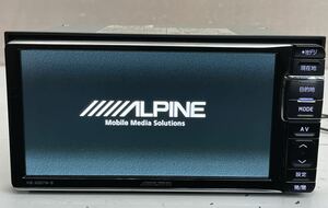 送料無料 動作品 ALPINE アルパイン　メモリーナビ　VIE-X007WⅡ-B /VIE-X007W2-B Bluetooth/CD/DVD/フルセグTV/SD 2013年(H26)