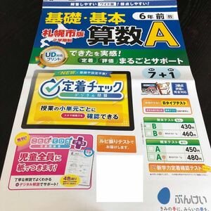 2924 基礎基本算数A 6年 文溪堂 小学 ドリル 問題集 テスト用紙 教材 テキスト 解答 家庭学習 計算 漢字 過去問 ワーク 勉強 非売品