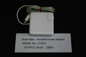 PowerBook G4 65W AC adapter A1021 Portable Power Adapter 24.5V 2.65A #JHC8