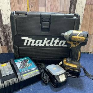 【中古品】〇マキタ(makita) コードレスインパクトドライバー 18V ゴールド TD148DSP1 (TD148DRTX) 100周年≪送料無料≫