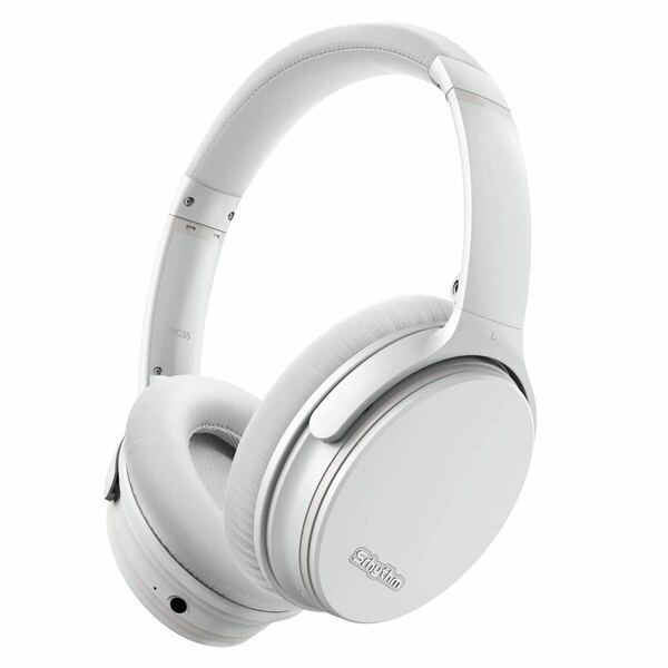 【送料無料】Srhythm NC35 ノイズキャンセリングヘッドホン ワイヤレス Bluetooth 5.3 ヘッドホン 急速充電 オーバーイヤー ホワイト(A90)