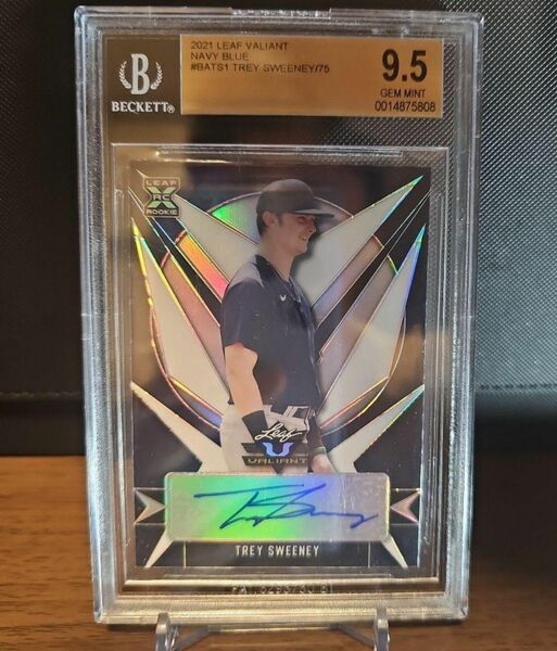 2021 LEAF VALIANT TREY SWEENEY RC 75シリアル auto BGS9.5