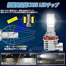 XELORD H11 LED ヘッドライト 一体型 ファンレス H8 H9 H16 H11兼用 LED バルブ CREEチップ搭載_画像2