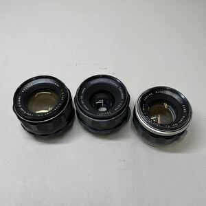 ジャンク/返品不可　レンズ 3本　ASAHI Super-Takumar F2 55mm , Auto-Takumar, Super-Multi-Coated TAKUMAR F3.5 35mm #j01980 j11