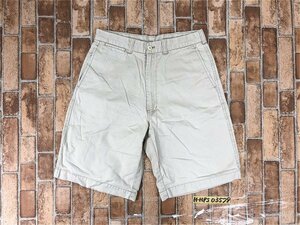 Dickies ディッキーズ メンズ ロゴラベル コットン ハーフ ワーク パンツ ショート ステッチ M(76) ライトベージュ