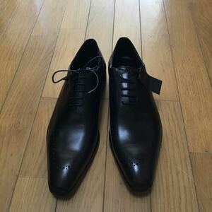 * M02* unused with translation long-term keeping goods ELLE HOMME L Homme original leather business shoes 25.5. made in Japan ma gong s cow leather 