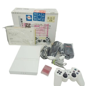 H05154 PS2 SONY プレイステーション PlayStation プレステ ゲーム機 コントローラー ゲーム 本体 白 ホワイト メモリーカード