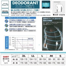 夏用コンプレッションウエア ネイビー LLサイズ 冷感 消臭 吸汗速乾 紫外線対策 熱中症対策 バックハイネックシャツ スポーツインナー_画像3