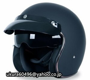 オートバイレトロハーフシェルヘルメットバイクオープンフェイスヘルメット男性と女性野球帽スタイルのヘルメット4色