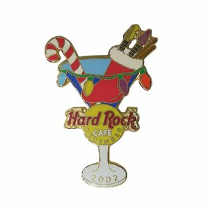 Hard Rock CAFE クリスマス カクテルグラス ピンズ ハードロックカフェ リミテッドエディション ピンバッジ ピンバッチ 留め具付き