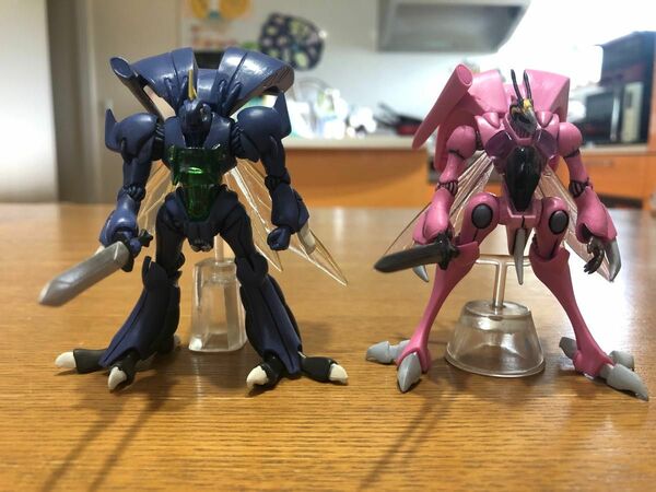 HG 聖戦士ダンバイン 赤い嵐の女王編 2種セット バストール ビランビー ガチャ フィギュア 