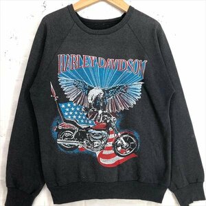 HARLEY-DAVIDSON ハーレーダビッドソン USA製 ヴィンテージ ラグラン スウェット トレーナー MU632024052303