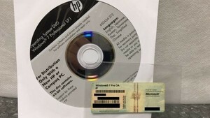 HX 未開封品 HP Windows7 Professional 64bit DVDメディア＋プロダクトキーセット１