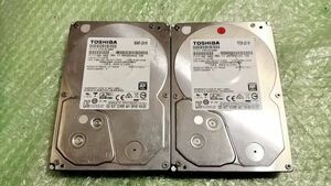 ２台 3TB TOSHIBA DT01ACA300 HDD H2