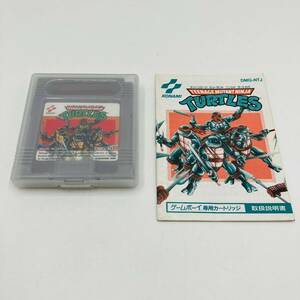 【説明書付】ゲームボーイ ティーンエージ ミュータント ニンジャ タートルズ ゲーム ソフト KONAMI / TEENAGE MUTANT NINJA TURTLES 