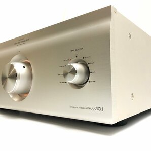 美品♪DENON デノン プリメインアンプ PMA-SX1 フラッグシップモデル プレミアムシルバー リモコン 元箱付き 音響機材 Y05002Nの画像1