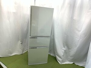 三菱電機 MITSUBISHI 冷凍冷蔵庫 右開き 3ドア 330L 自動製氷 ロータイプ 庫内LED照明 全段ガラスシェルフ MR-CX33C-W 2018年製 d04161N