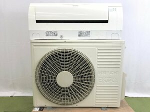 HITACHI 日立 白くまくん エアコン おもに14畳用 11畳～17畳 4.0kW 凍結洗浄 くらしカメラ カビ見張り除湿 RAS-KW40H2 2019年製 TD05016N