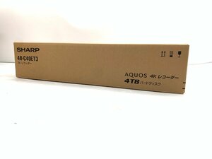 新品未開封★シャープ SHARP アクオス AQUOS 4Kレコーダー ブルーレイレコーダー 4TB 3番組同時録画可能 4B-C40ET3 04165-4N