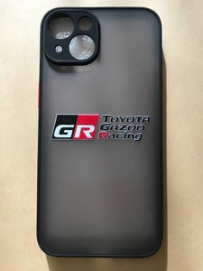 送料無料！GR　Gazoo　Racingロゴ　iphone14用ケース　ヤリス　スープラ　86　コペン　カローラ　アクア　ランクル　CHR　プリウス