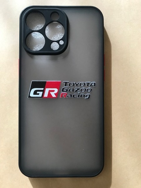 送料無料！GR　Gazoo　Racingロゴ　iphone13PRO用ケース　ヤリス　スープラ　86　コペン　カローラ　アクア　ランクル　CHR　プリウス