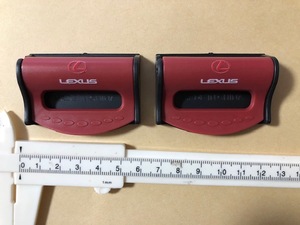 送料無料！レクサス　LEXUSロゴ　赤　シートベルトキャッチャー　LC500　LS500　IS500　GS300　ES300　RX500　UX300　NX200　LBX　RCF
