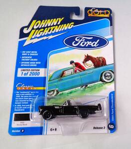 ◆JOHNNY LIGHTNING　ジョニーライトニング　1/64　1956 Ford Thunderbird　Raven Black　フォード サンダーバード　ブラック　②