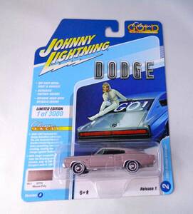 ◆JOHNNY LIGHTNING　ジョニーライトニング　1/64　1967 Dodge Charger　Mauve Poly　ダッジ チャージャー