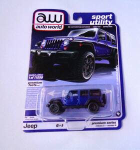 ◆Autoworld　オートワールド　1/64　2018 Jeep Wrangler JK Unlimited Sport　Purple　ジープ ラングラー　パープル