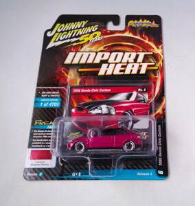 *JOHNNY LIGHTNING Johnny Lightning 1/64 1996 Honda Civic Custom No.6 Magenta Metallic Honda Civic custom пурпурный 