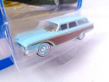 ◆JOHNNY LIGHTNING　ジョニーライトニング　1/64　1960 Ford Country Squire　Aquamarine　フォード カントリースクワイア　アクアマリン_画像2