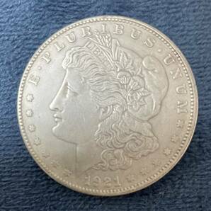 アメリカ モルガン 古銭 硬貨 コイン 1921年の画像3