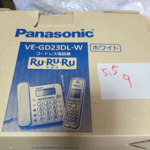 Panasonic パナソニック コードレス電話機 VE-GD23DL-W 親機 子機 未確認