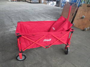 U-379*Coleman/ Coleman * outdoor Wagon * carry wagon / Cart * red / red * outdoor / camp / leisure * secondhand goods 