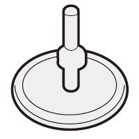 シャープ部品：内ぶた用逆止弁/2343920140炊飯器用〔10g-4〕〔メール便対応可〕