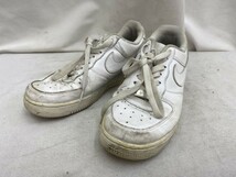 NIKE ナイキ レディース 25cm ホワイト　AIR FORCE 1 エアフォースワン　ローカットスニーカー 315115-112 かかと削れ 1209000014355_画像1