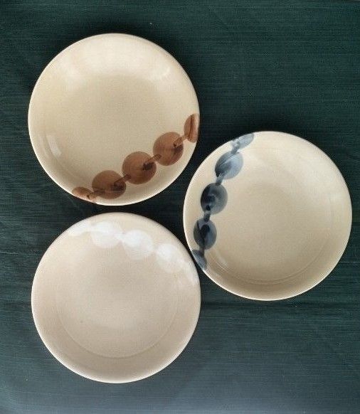 都をどり 菓子皿 団子絵 京焼 団子模様 3枚セット